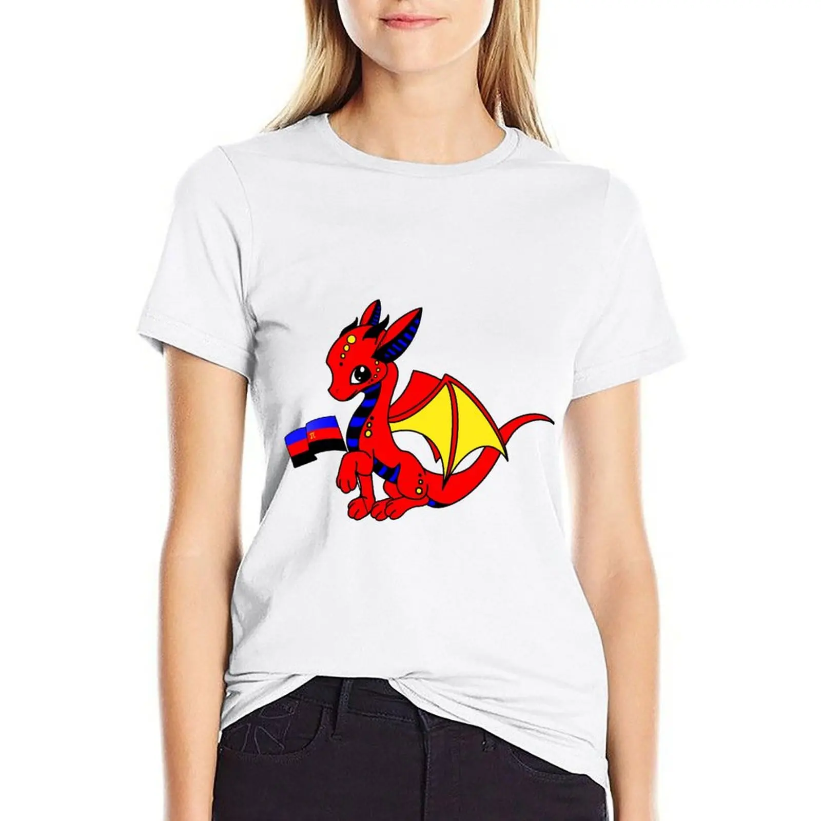 

Poly Dragon T-shirt plus size tops oversized tshirts woman