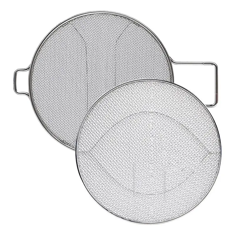 Stainless Steel Splatter Shield For IG651 IG601 FG551 Reusable Indoor Grill Accessories Stainless Steel Splatter Screen