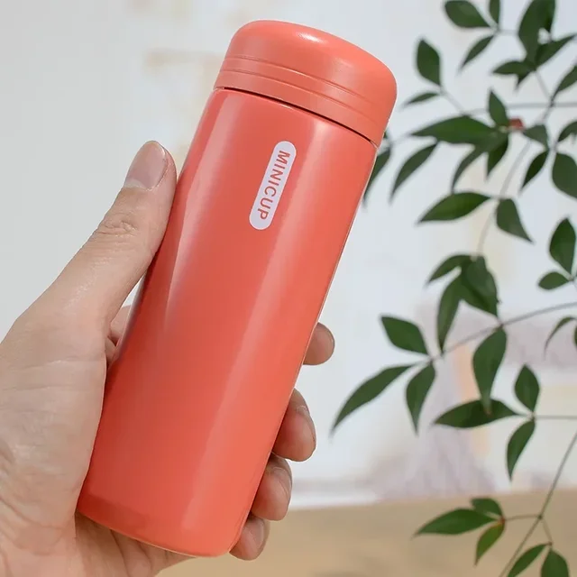 150/200ml Mini Stainless Steel Thermos Cup Thermal Compact Portable Leak Proof Male and Female Thermal Water Bottle for Children 2