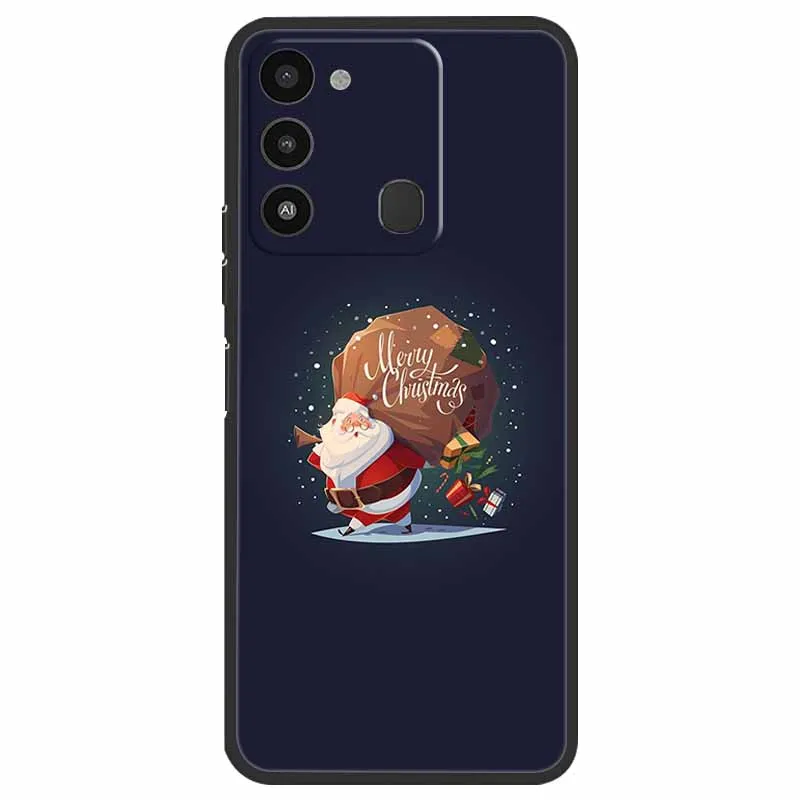 Holiday Edition Silicone Soft TPU Phone Cover - Festive Design Case