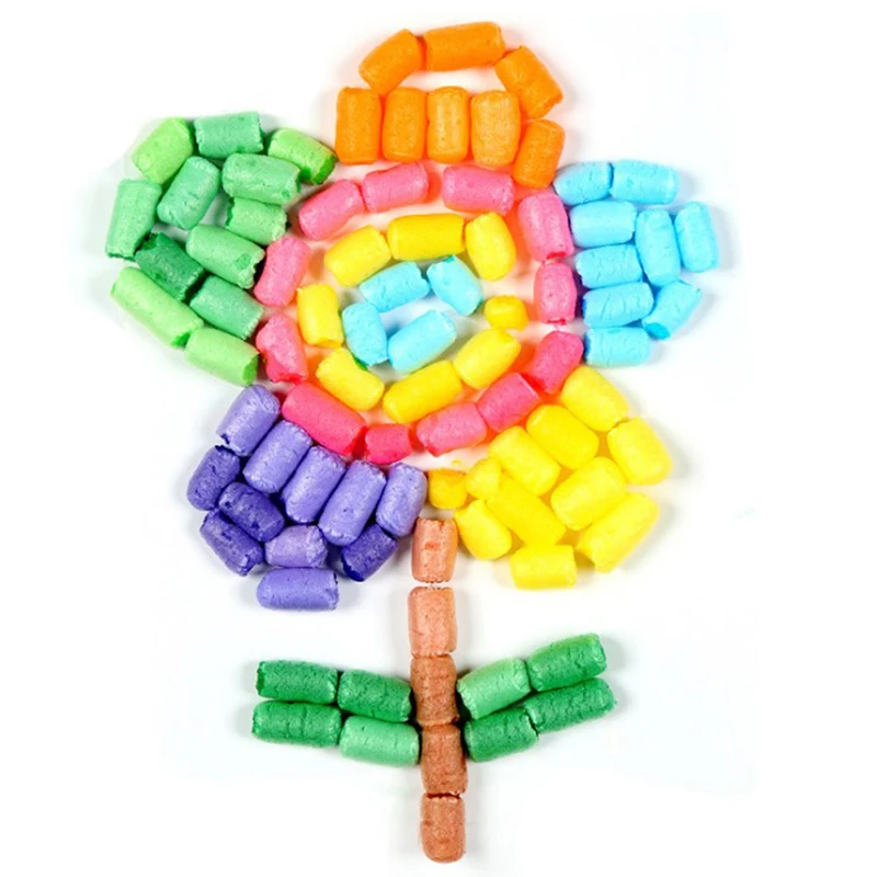 500pcs Starch Baby Kids Building Magic Corn Plasticine Children Toy Gift assembled toys