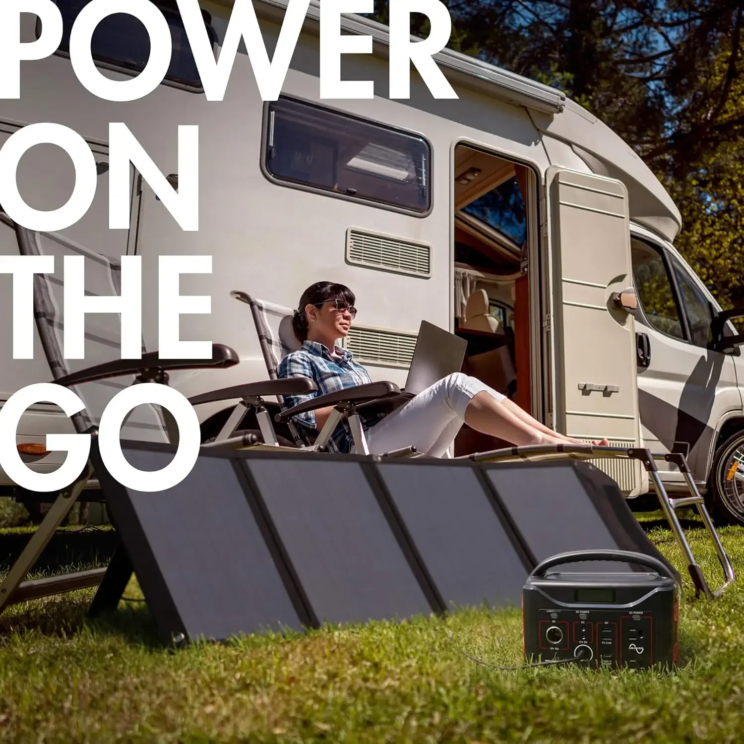 Portable Power Station Battery Two Pure Sine Wave AC outputs USB type C PD Solar Ready Mobile Power for Outdoors Camping 6