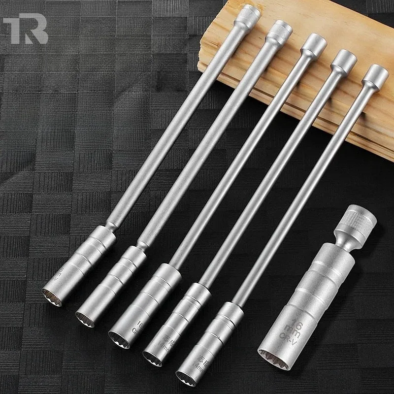 New Swivel Magnetic Spark Plug Sleeve Socket Wrench 3/8 Drive 12 & 6 ...