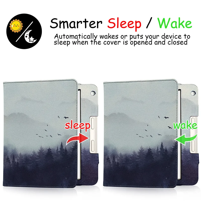 Premium Stand Case for 7 eReader - PU Leather Cover with Auto Sleep/Wake & Dual Hand Strap