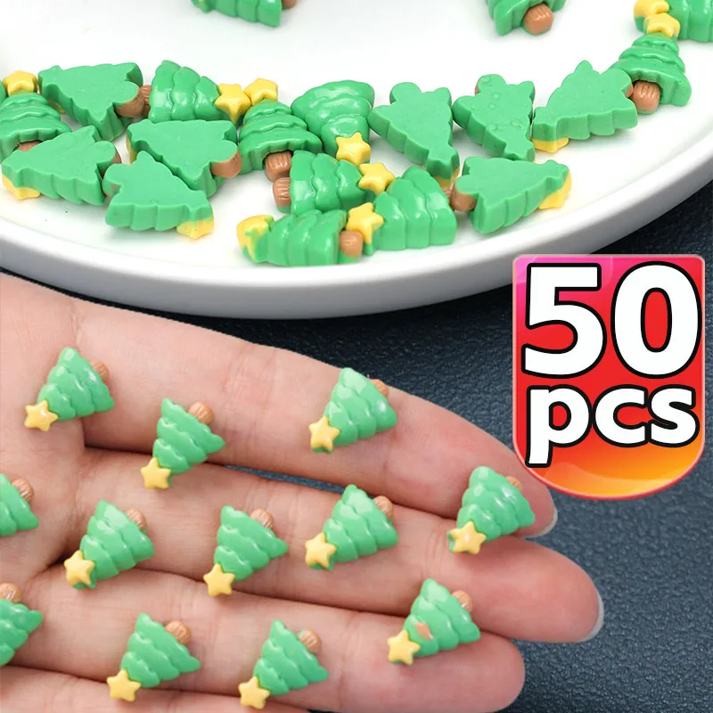 

10/50 шт. новая милая резиновая 1,5 см Мини Рождественская елка с плоской спинкой Бесплатная доставка украшение для изготовления ювелирных изделий Аксессуары для маникюра и волос