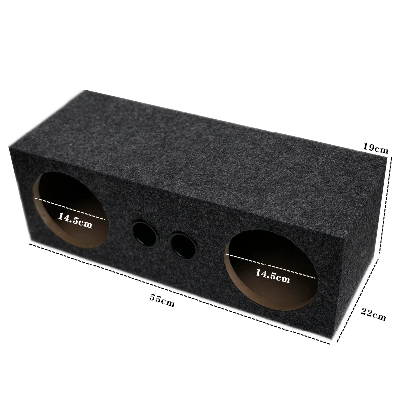 DIY Car Audio System, Speaker Box, 6.5 Inch Car Mounted Subwoofer Box, Dual Speaker Box, Connected Hollow Wooden Box images - 6