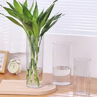 Acrylic Clear Cylinder Flower Vase Unbreakable Hurricane Tall Large Shatterproof Vases For Wedding Centerpieces Hydroponic Decor 1