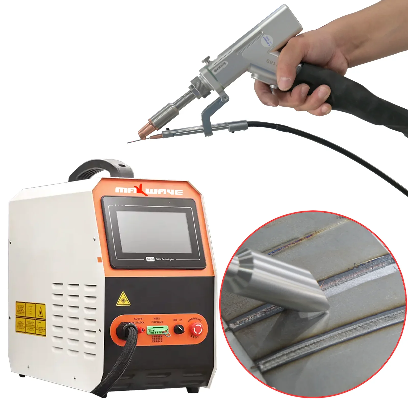 Laser for Carbon Stainless Steel Metal Soldering Repairing Portable Handheld Metal Hand-held 1500W Laser Welding Machine 1070nm 3