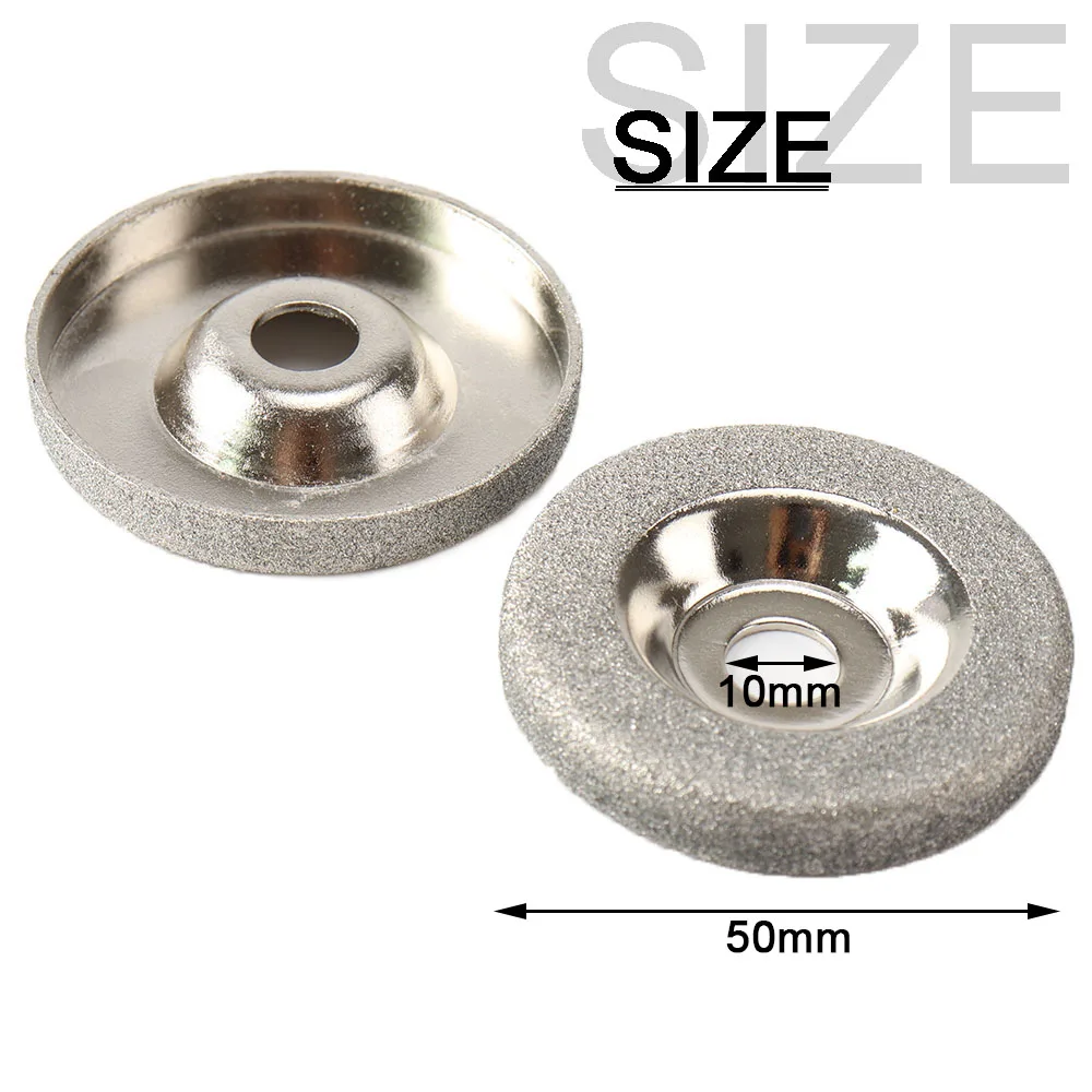 Cutting Disc Cutting Blade Mini Emery Milling Cutter 50mm Diamond Grinding Wheel Stone Grinder Attachment Rotary Tool for Metal Cutting Sharpening 1p