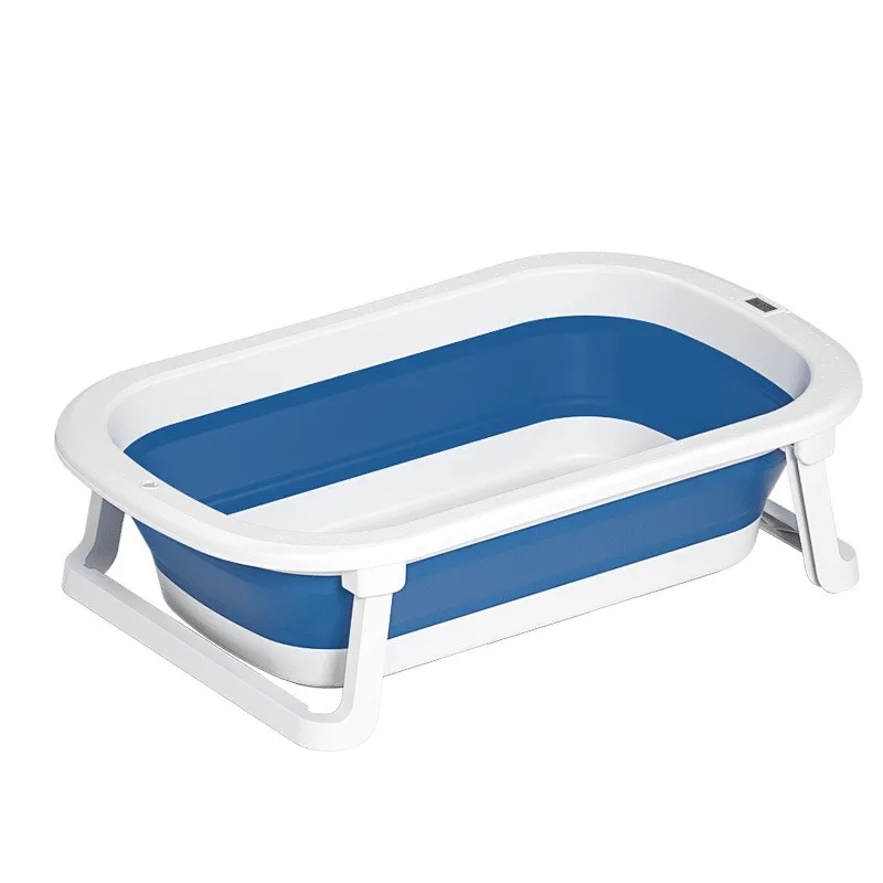 Baby Bath Tub Children's Folding Bathtub Household Portable Baby Bathtub Sitting and Lying Neonatal Large Bath Bucket Baby Bath Bucket Set