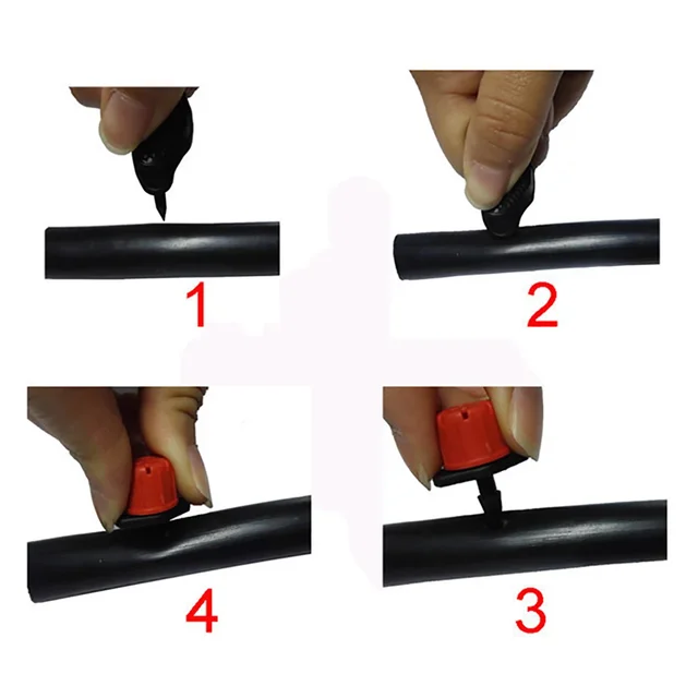 Állítható Öntözési Csepegtető Sprinkler 1/4 Hüvelykes Emitter Gushing Dripper Micro Drip Öntöző Az Rendszerhez - Image 6