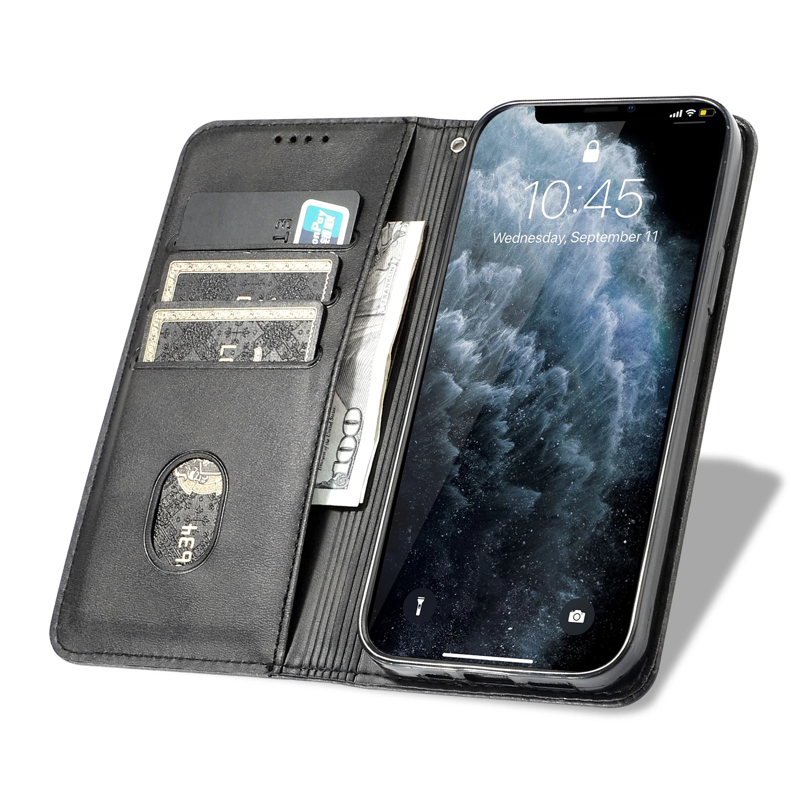 Magnetic Flip Cover Leather Phone Case