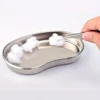 3Pcs/Set Stainless Steel Kidney Shaped Sterilized Tray Jar Pot Container Bottle Tweezers Surgical Cosmetic Tattoo Accesory 1