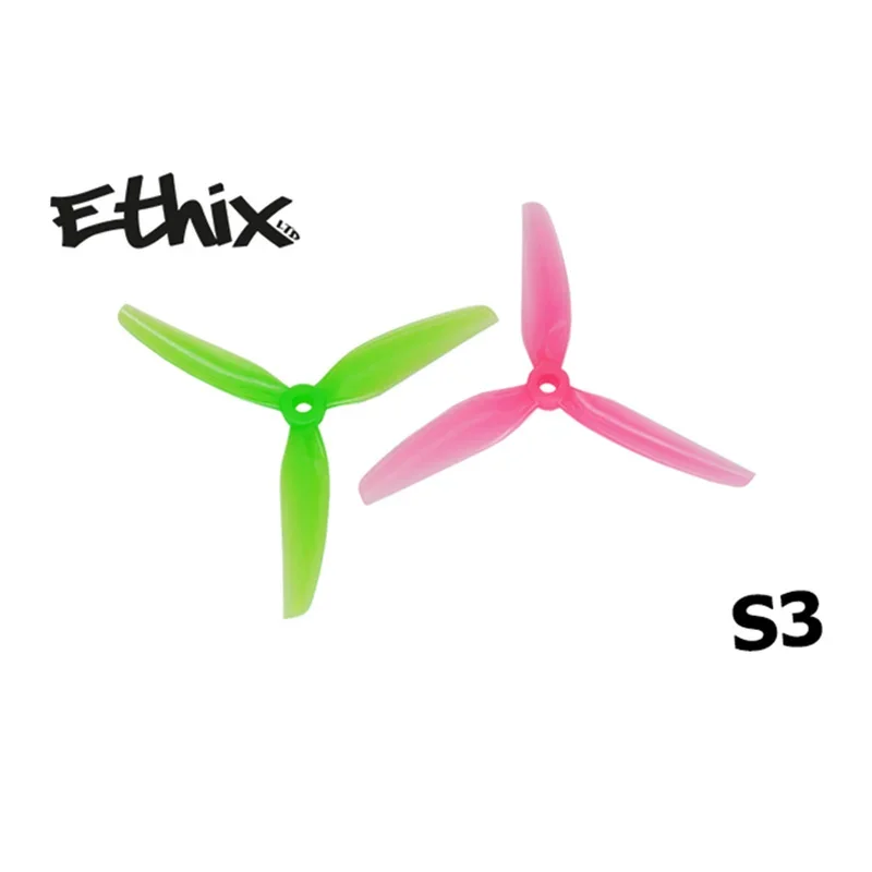 6Pairs(6CW+6CCW) HQPROP Ethix S3 5031 5X3.1X3 3-Blade PC Propeller Pink+Green Watermelon for RC FPV Freestyle 5inch Drones 2