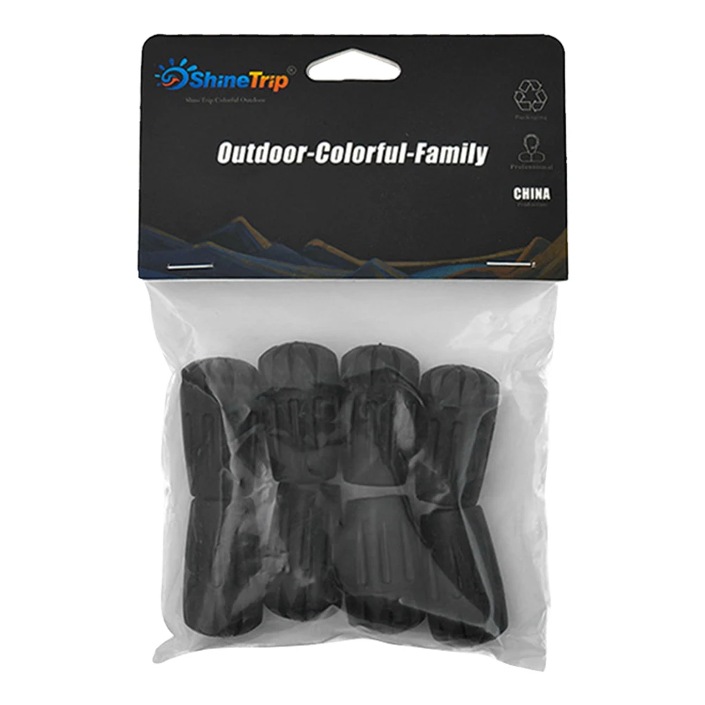 8Pcs Walking Stick Tips Rubber Hiking Pole Replacement Tips Alpenstock Protector Cap for Walking Sticks 2