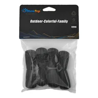 8Pcs Walking Stick Tips Rubber Hiking Pole Replacement Tips Alpenstock Protector Cap for Walking Sticks 2
