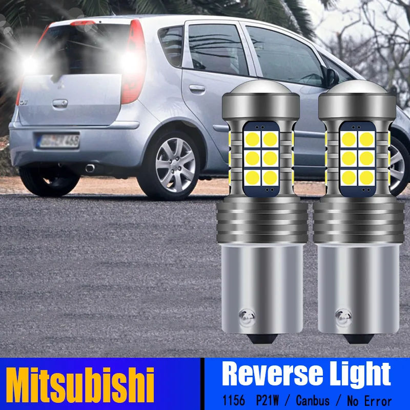 

2pcs Auto Bulb LED Reverse Light 1156 P21W 7506 BA15S Car Backup Signal Lamp Canbus Error Free For Mitsubishi Colt Mirage Shogun