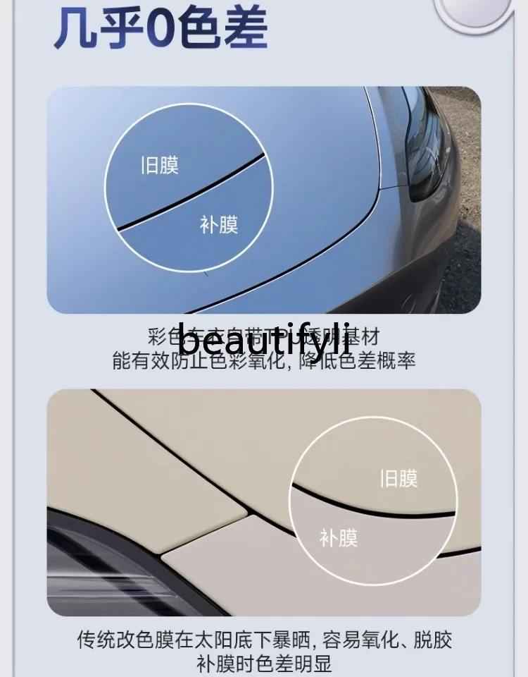 Tpu color car clothes whole body paint protective film anti-scratch car whole vehicle film color change version