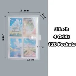 Versatile Pocket Card Photo Album and Scrapbook Binder Holder (3Inch 120Pockets)