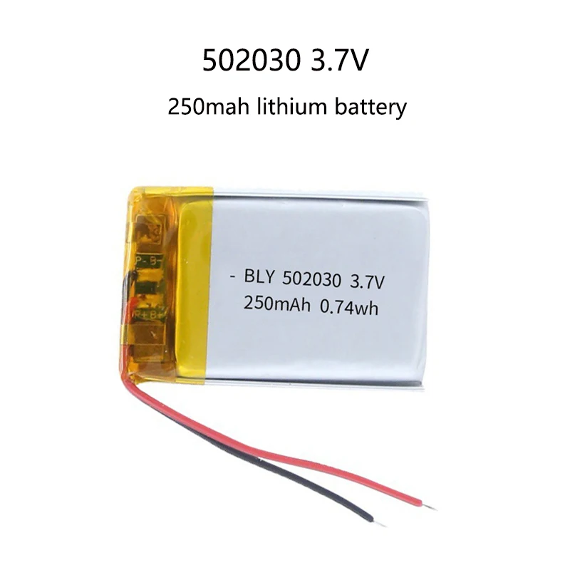 502030 batterie 3,7 v 250mah 502030 Polymer Lithium-Ionen-Akku für ...