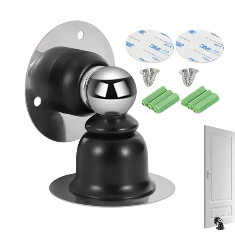 Door Stop Stainless Steel Door Stops For Wall And Floor Mounting Heavy Duty Holder Stops Wall Floor Mounting No Drill