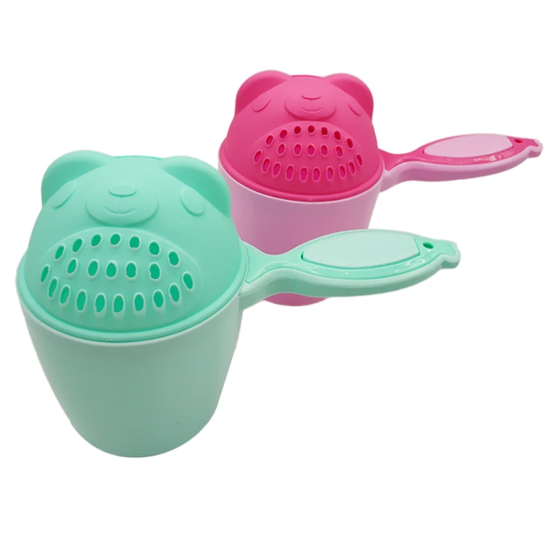 Description Picture 5 of itemCute Cartoon Baby Bath Caps Toddle Shampoo Cup Children Bathing Bailer Baby Shower Spoons Child Washing Hair Cup Kids Bath Tool