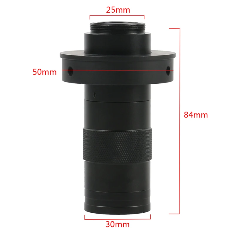Adjustable Continuous Zoom C Mount Optical Lens For HDMI VGA USB Industry Video Microscope Camera 100X 130X 180X 200X 300X 500X microscope objective lens