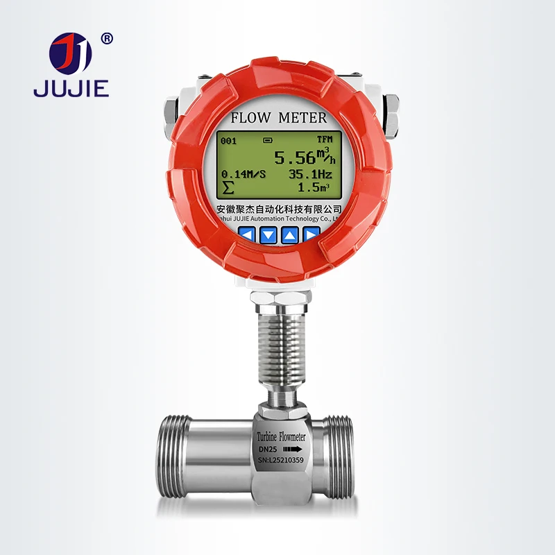 

Water Flow Meter Turbine Flow Meter with LCD Display High Accuracy Digital for Diesel Fuel