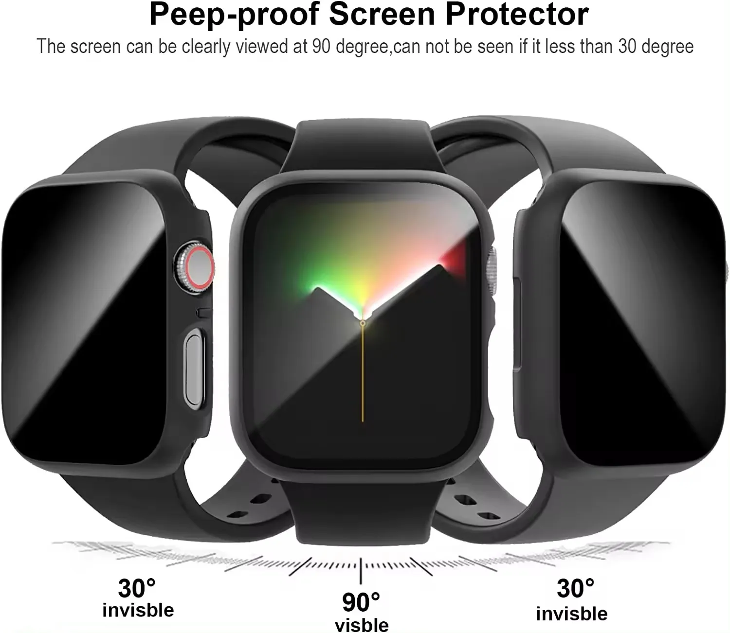 Ultra Privacy Tempered Glass Screen Protector Case