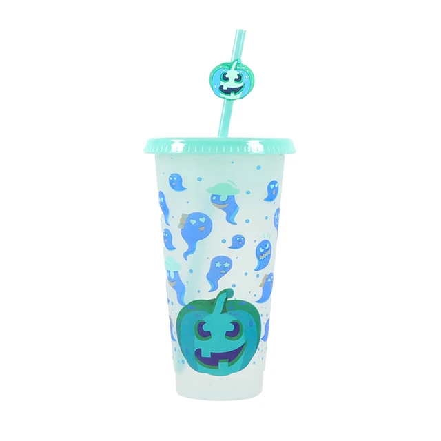 Googly Eye Plastic Tumbler Cup Glass Halloween Party Reusable Black Kids  Green