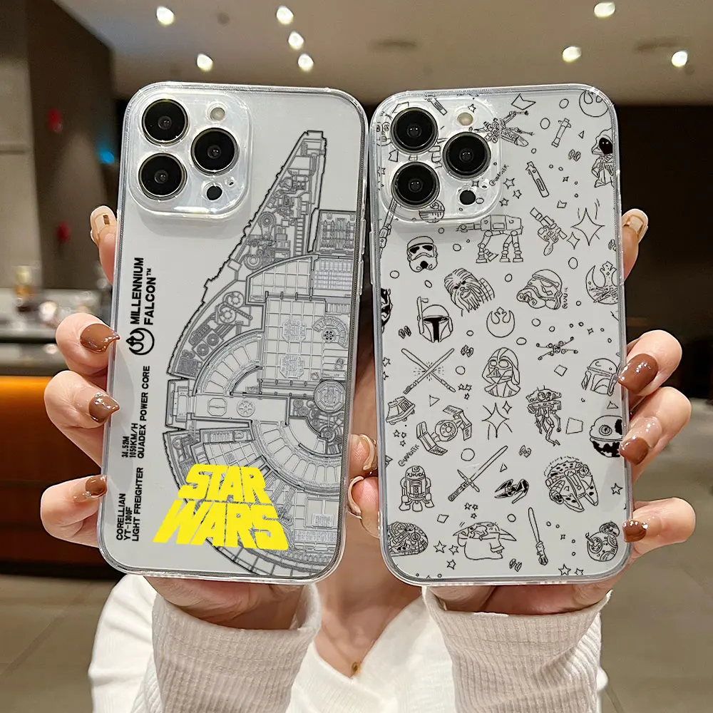 

Hot Movie Star Wars Phone Case For Samsung A53 A50 A12 A52S A51 A72 A71 A73 A81 A91 A32 A22 A20 A30 A21S 4G 5G Transparent Capa