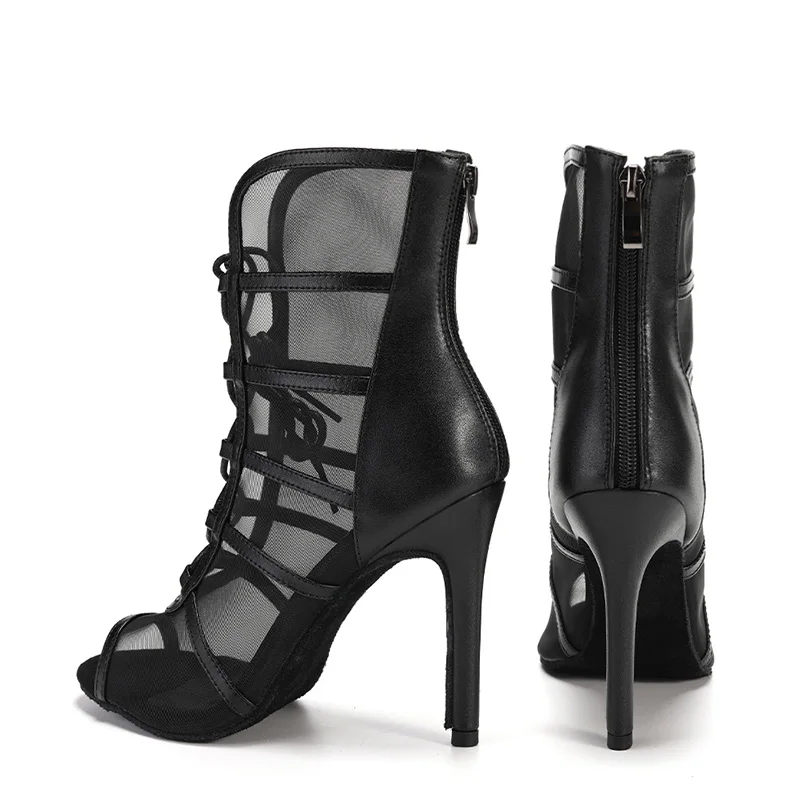 Dance Shoes Women's High-top Latin Dance Shoes Tango Salsa Ballroom Boots