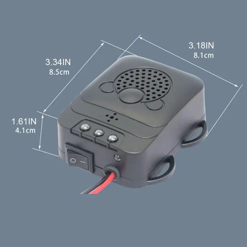 547C Ultrasonic Vehicle Animal Repeller Mouse Expeller Low Power Car Engine Compartment Cockroach Keep Marten Away