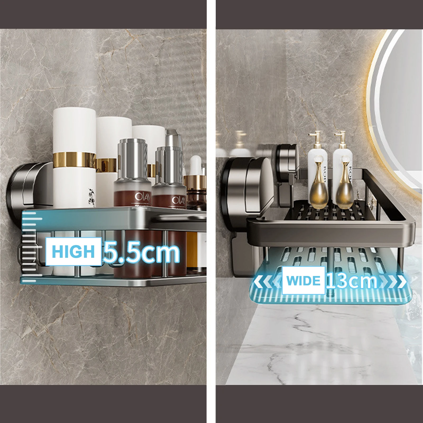 Étagère Murale en Aluminium Laqué - Vue 4