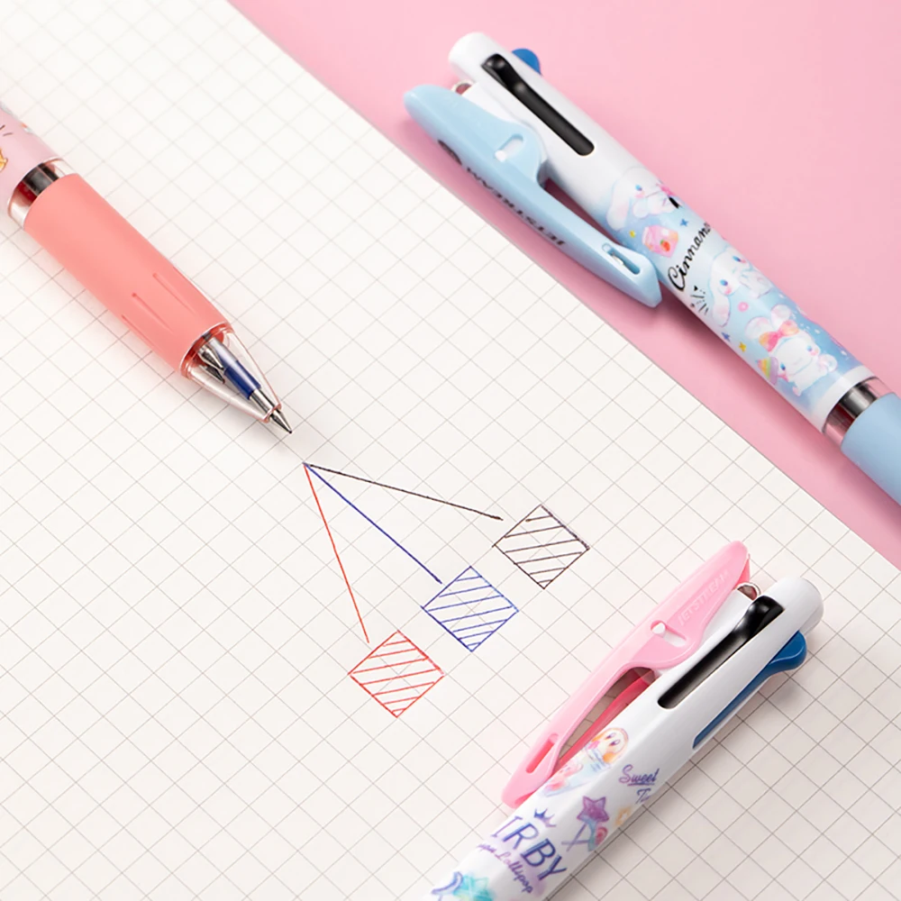 Japanese Stationery Uni-limited Cartoon Cute Kawaii Multi-function Pen Press-type Gel Pen Oil Constantly Ink Student Gifts