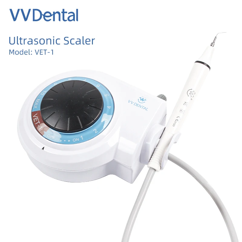 

VV Dental VET-1 Ultrasonic Dental Scaler for Oral Care for Dental Supplies with Ultrasonic 5 Tips and Handpiece