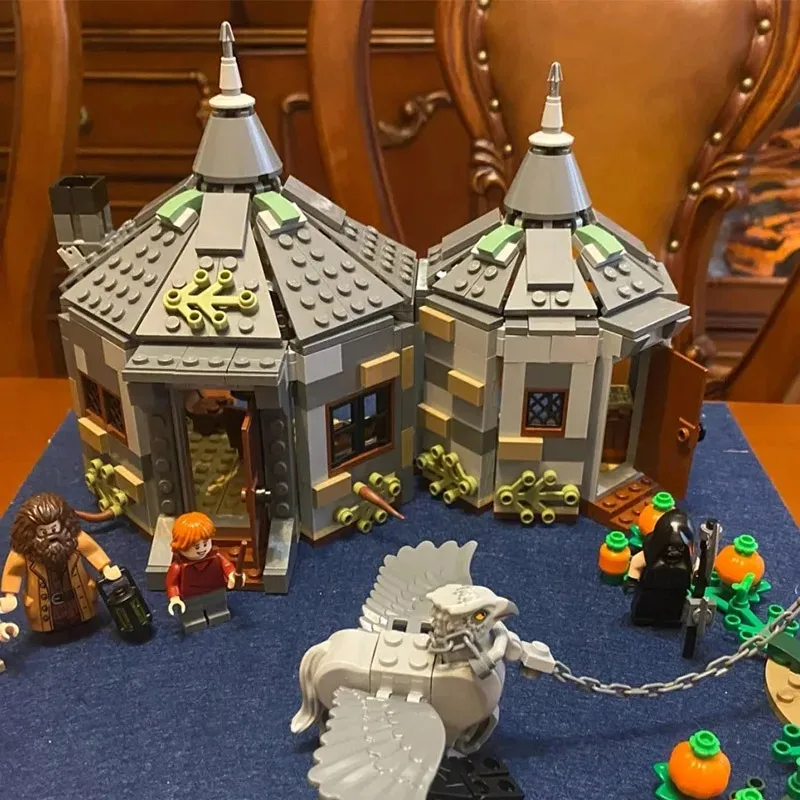 New 496pcs Moc Magical World Wizards Hagrid's Hut Building Blocks Toy Model For Boys Girls Adult Birthday Gift Compatible 75947