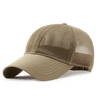 New Men Big Head Mesh Baseball Cap Big Size Trucker Hat Breathable Sun Caps Adjustable High Quality 1