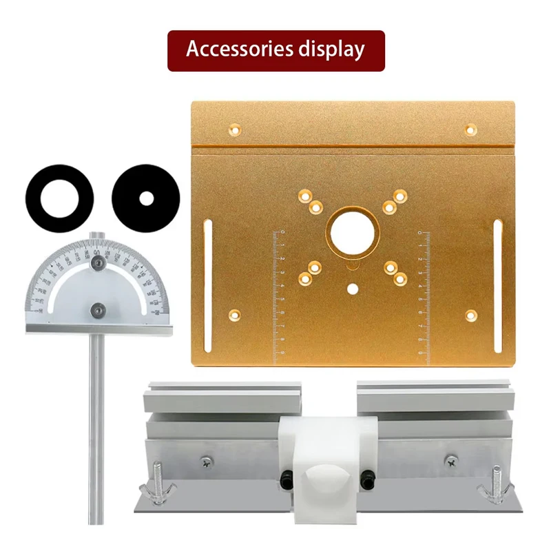 Router Table Insert Plate Woodworking Engraving Machine Inverted Board Aluminum Alloy Cutting Edge Milling Turning Table