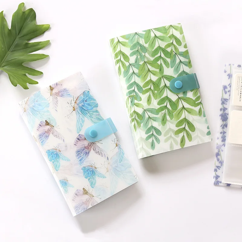 Card Holder Buckle business card album Polaroid photo album photo star chasing card bag business holder ticket collection card... card holder photo album