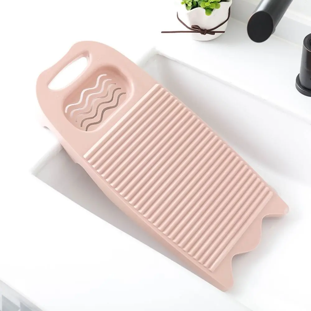 1 PCS Large Size Laundry Board Thicker Durable Plastics Washboard With Soap Trough Simple Household Washing Board