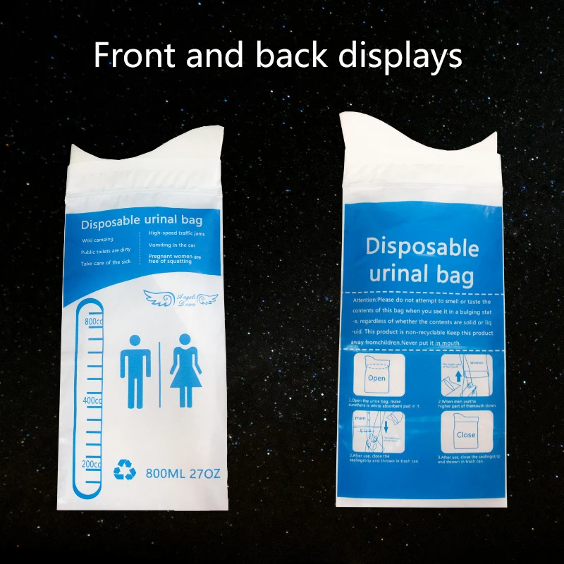 Disposable Vomit Bag,Urine Bag,Disposable Urine Bag,Disposable Toilet Bag 1PC Auto Outdoor Travel Emergency Disposable WC Vomiting Bolsas For Woman Man Children 700/800ML Portable Car Toilet Urine Bag