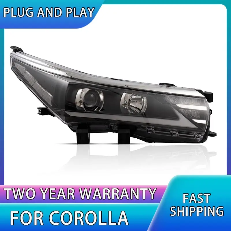 

Car Styling Head Lamp for Toyota corolla Headlights 2014 -2017 LED Headlight Bi-Xenon LED DRL crolla Headlight assembly