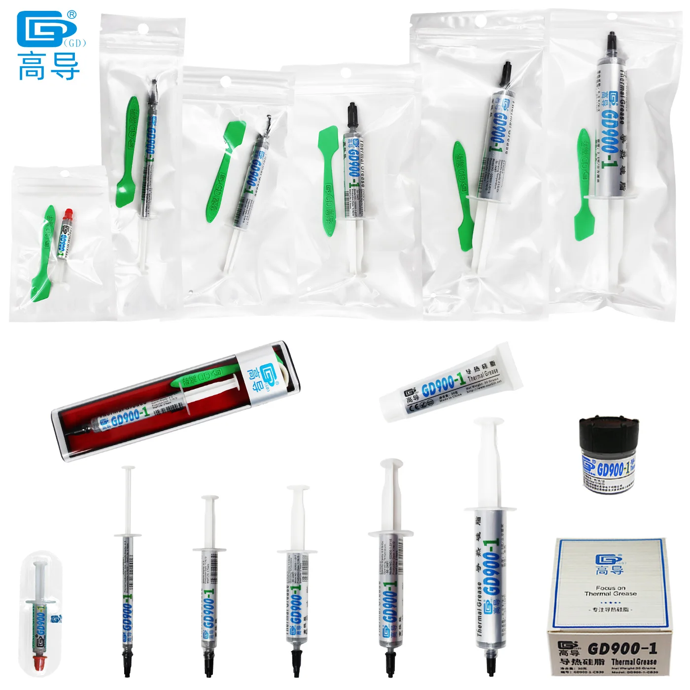 Graxa Condutora Térmica para Cpu Gpu Gesso Cinza Composto Dissipador de Calor para Ssy bx cb cn st Peso Líquido Gramas Gramas Gramas 15 Gramas 30g Gd9001