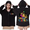 Fuuny Lc Waikiki Monkey Graphic Zipper Hoodie Men Women Limited Edition Aesthetics Zip Up Sweatshirts Oversized Fleece Hoodies 1