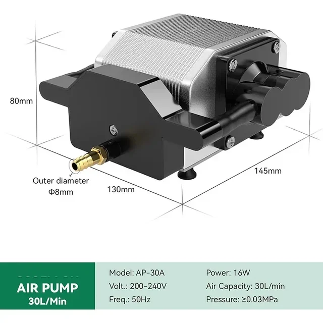 Air Compressor Electrical Magnetic For CNC Laser Engraving Cutting Machine,Air Pump,Aquarium And Hydroponic Systems 5