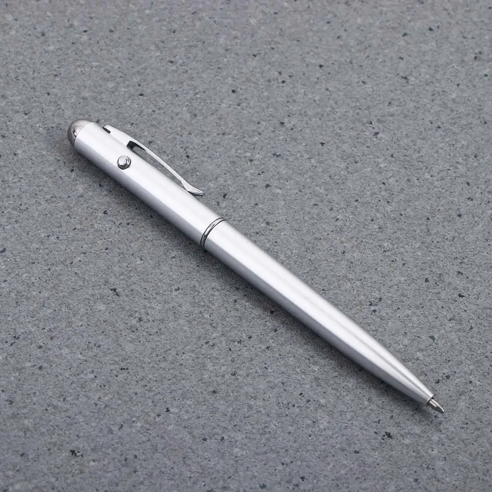 

Silver Plastic Material Stationery Drawing Magic Invisible Ink Pen UV Light Pen Ballpoint Pens Magic Secret Pen