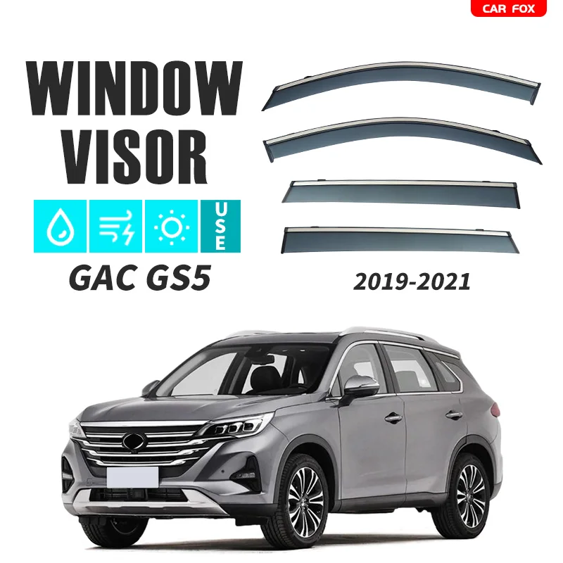 Per Gac Gs5 2012-2021 Visiera Per Finestra In Plastica Vent Shades Protezione Per Deflettore Pioggia Solare Per Gac Gs5 2012-2021