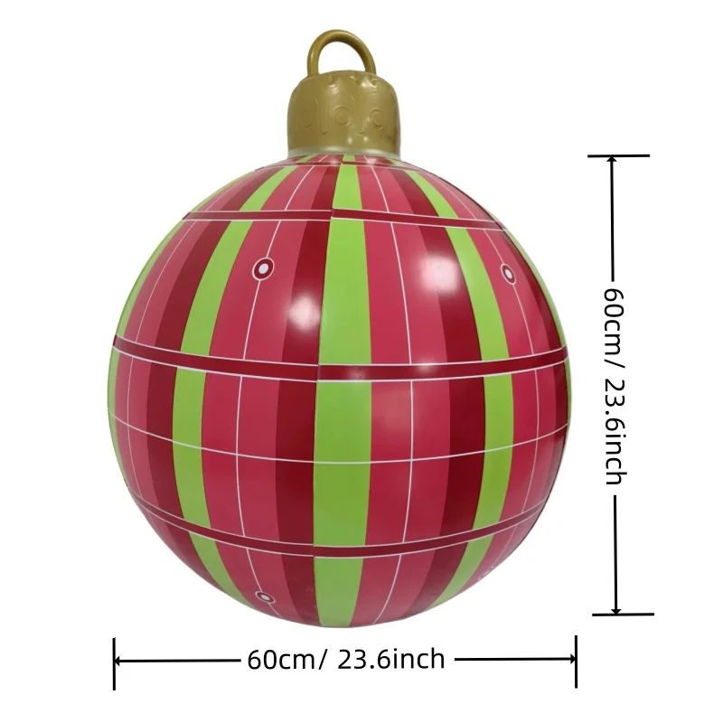 PVC Inflatable Christmas Decoration Ball Thickened Garden Balloon Atmosphere Party Decoration Ball Christmas Decoration Ball