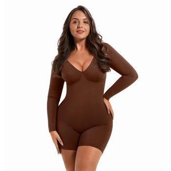 Seamless Long Sleeved Short Shapewear